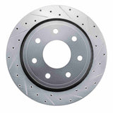 R1 Concepts 94-94 Ford E-250 Econoline Front Right Drilled & Slotted Black Brake Rotor by R1 Concepts RNC-633-54128R
