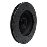 R1 Concepts 94-01 Ford E-150 Econoline Front Right Drilled & Slotted Black Brake Rotor by R1 Concepts RNC-633-54129R