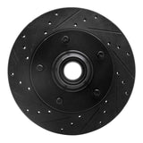 R1 Concepts 94-03 Ford E-150 Econoline Front Left Drilled & Slotted Black Brake Rotor by R1 Concepts RNC-633-54130L