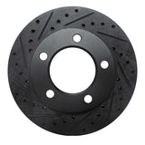 R1 Concepts 94-96 Ford F-150 4WD Front Left Drilled & Slotted Black Brake Rotor by R1 Concepts RNC-633-54131L