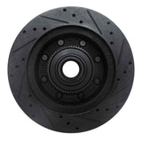 R1 Concepts 95-07 Ford E-350 Econoline Club Wagon Front Left Drilled & Slotted Black Brake Rotor by R1 Concepts RNC-633-54136L