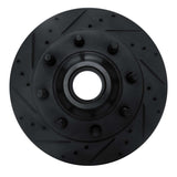 R1 Concepts 95-07 Ford E-350 Econoline Club Wagon Front Left Drilled & Slotted Black Brake Rotor by R1 Concepts RNC-633-54136L