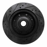R1 Concepts 95-07 Ford E-150 Econoline Front Right Drilled & Slotted Black Brake Rotor by R1 Concepts RNC-633-54136R