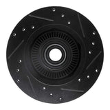 R1 Concepts 95-97 Ford Ranger (USA/Canada) Front Left Drilled & Slotted Black Brake Rotor by R1 Concepts RNC-633-54138L