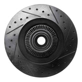 R1 Concepts 95-11 Ford Explorer Front Left Drilled & Slotted Black Brake Rotor by R1 Concepts RNC-633-54141L