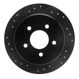 R1 Concepts 95-02 Ford Explorer Sport Rear Left Drilled & Slotted Black Brake Rotor by R1 Concepts RNC-633-54142L
