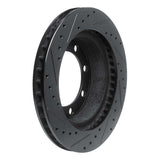 R1 Concepts 95-99 Ford F-350 4WD (Excl Super Duty) Front Right Drilled & Slotted Black Brake Rotor by R1 Concepts RNC-633-54143R