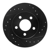 R1 Concepts 95-02 Ford Ranger (USA/Canada) Front Right Drilled & Slotted Black Brake Rotor by R1 Concepts RNC-633-54144R