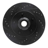 R1 Concepts 97-99 Ford F-150 RWD Front Left Drilled & Slotted Black Brake Rotor by R1 Concepts RNC-633-54145L
