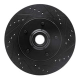 R1 Concepts 97-99 Ford F-150 RWD Front Right Drilled & Slotted Black Brake Rotor by R1 Concepts RNC-633-54145R