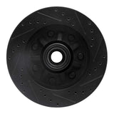 R1 Concepts 97-04 Ford F-250 2WD (Excl Super Duty) Front Left Drilled & Slotted Black Brake Rotor by R1 Concepts RNC-633-54150L