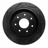 R1 Concepts 97-04 Ford F-150 4WD Rear Right Drilled & Slotted Black Brake Rotor by R1 Concepts RNC-633-54151R