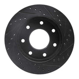 R1 Concepts 97-04 Ford F-250 4WD (Excl Super Duty) Front Left Drilled & Slotted Black Brake Rotor by R1 Concepts RNC-633-54152L