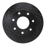 R1 Concepts 97-04 Ford F-250 4WD (Excl Super Duty) Front Left Drilled & Slotted Black Brake Rotor by R1 Concepts RNC-633-54152L