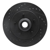R1 Concepts 97-00 Ford Expedition Front Left Drilled & Slotted Black Brake Rotor by R1 Concepts RNC-633-54153L