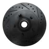 R1 Concepts 97-00 Ford Expedition Front Right Drilled & Slotted Black Brake Rotor by R1 Concepts RNC-633-54153R