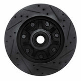 R1 Concepts 97-02 Ford F-250 2WD (Excl Super Duty) Front Left Drilled & Slotted Black Brake Rotor by R1 Concepts RNC-633-54155L