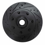 R1 Concepts 97-02 Ford F-250 2WD (Excl Super Duty) Front Left Drilled & Slotted Black Brake Rotor by R1 Concepts RNC-633-54155L