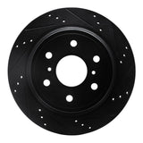 R1 Concepts 97-02 Ford F-250 2WD (Excl Super Duty) Front Right Drilled & Slotted Black Brake Rotor by R1 Concepts RNC-633-54155R