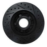 R1 Concepts 1995-1997 Ford Ranger (USA/Canada) Front Left Drilled & Slotted Black Brake Rotor by R1 Concepts RNC-633-54156L
