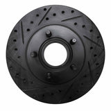 R1 Concepts 1995-1997 Ford Ranger (USA/Canada) Front Left Drilled & Slotted Black Brake Rotor by R1 Concepts RNC-633-54156L