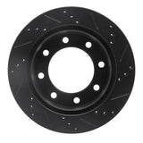 R1 Concepts 99-05 Ford F-250 2WD (Super Duty) Rear Left Drilled & Slotted Black Brake Rotor by R1 Concepts RNC-633-54161L