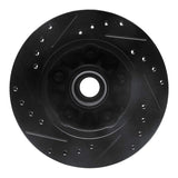 R1 Concepts 98-02 Ford Ranger (USA/Canada) Front Right Drilled & Slotted Black Brake Rotor
