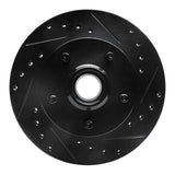 R1 Concepts 98-02 Ford Ranger (USA/Canada) Front Right Drilled & Slotted Black Brake Rotor