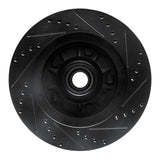 R1 Concepts 00-04 Ford F-150 RWD Front Left Drilled & Slotted Black Brake Rotor by R1 Concepts RNC-633-54169L