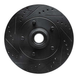 R1 Concepts 00-04 Ford F-150 RWD Front Left Drilled & Slotted Black Brake Rotor by R1 Concepts RNC-633-54169L