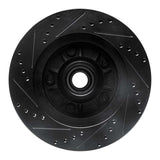 R1 Concepts 00-04 Ford F-150 RWD Front Right Drilled & Slotted Black Brake Rotor by R1 Concepts RNC-633-54169R