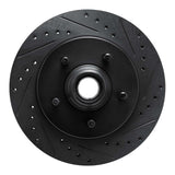 R1 Concepts 99-04 Ford Expedition Front Right Drilled & Slotted Black Brake Rotor by R1 Concepts RNC-633-54170R