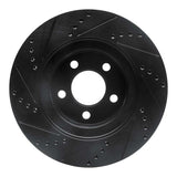 R1 Concepts 01-11 Ford Explorer Sport Front Right Drilled & Slotted Black Brake Rotor by R1 Concepts RNC-633-54171R