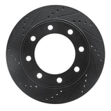 R1 Concepts 99-05 Ford F-250 4WD (Super Duty) Front Left Drilled & Slotted Black Brake Rotor by R1 Concepts RNC-633-54174L