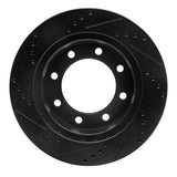 R1 Concepts 99-05 Ford F-250 4WD (Super Duty) Front Right Drilled & Slotted Black Brake Rotor by R1 Concepts RNC-633-54174R