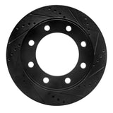 R1 Concepts 99-05 Ford F-250 4WD (Super Duty) Front Right Drilled & Slotted Black Brake Rotor by R1 Concepts RNC-633-54174R