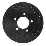 R1 Concepts 97-02 Ford Expedition Front Left Drilled & Slotted Black Brake Rotor by R1 Concepts RNC-633-54176L