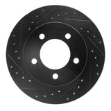 R1 Concepts 97-02 Ford Expedition Front Left Drilled & Slotted Black Brake Rotor by R1 Concepts RNC-633-54176L