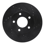 R1 Concepts 01-07 Ford Escape Front Right Drilled & Slotted Black Brake Rotor by R1 Concepts RNC-633-54177R