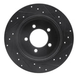R1 Concepts 02-10 Ford Explorer Rear Left Drilled & Slotted Black Brake Rotor by R1 Concepts RNC-633-54178L