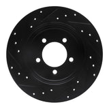 R1 Concepts 02-10 Ford Explorer Rear Right Drilled & Slotted Black Brake Rotor by R1 Concepts RNC-633-54178R