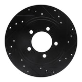 R1 Concepts 02-10 Ford Explorer Rear Right Drilled & Slotted Black Brake Rotor by R1 Concepts RNC-633-54178R