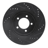 R1 Concepts 02-05 Ford Explorer Front Left Drilled & Slotted Black Brake Rotor by R1 Concepts RNC-633-54179L