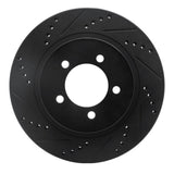 R1 Concepts 02-05 Ford Explorer Front Left Drilled & Slotted Black Brake Rotor by R1 Concepts RNC-633-54179L