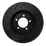 R1 Concepts 02-05 Ford Explorer Front Right Drilled & Slotted Black Brake Rotor by R1 Concepts RNC-633-54179R