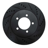 R1 Concepts 02-05 Ford Explorer Front Right Drilled & Slotted Black Brake Rotor by R1 Concepts RNC-633-54179R