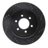 R1 Concepts 02-06 Ford Expedition Rear Left Drilled & Slotted Black Brake Rotor by R1 Concepts RNC-633-54181L