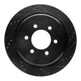 R1 Concepts 02-06 Ford Expedition Rear Right Drilled & Slotted Black Brake Rotor by R1 Concepts RNC-633-54181R
