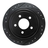 R1 Concepts 03-05 Ford Explorer Sport Rear Left Drilled & Slotted Black Brake Rotor by R1 Concepts RNC-633-54182L