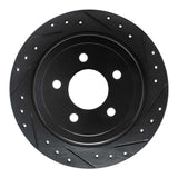 R1 Concepts 03-05 Ford Explorer Sport Trac Rear Right Drilled & Slotted Black Brake Rotor by R1 Concepts RNC-633-54182R